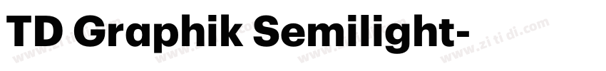 TD Graphik Semilight字体转换 TD Graphik Semilight字体转换